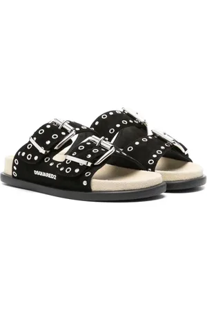 Dsquared2 Wildleder-Pantoletten mit Nieten