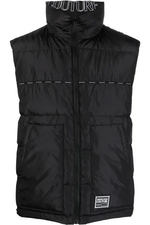 VERSACE Wendbare Steppweste mit Logo-Print