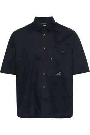 C.P. Company Hemd mit Logo-Stickerei