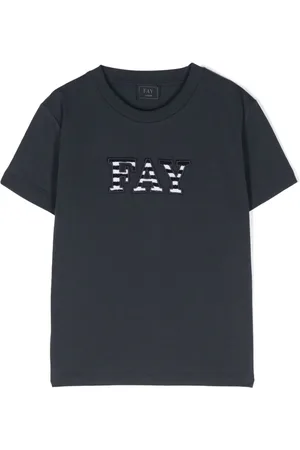FAY T-Shirt mit Logo-Patch