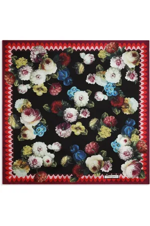 Dolce & Gabbana Seidenschal mit Blumen-Print