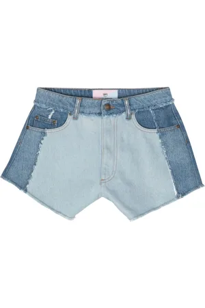 Chiara Ferragni Jeans-Shorts mit Logo-Patch