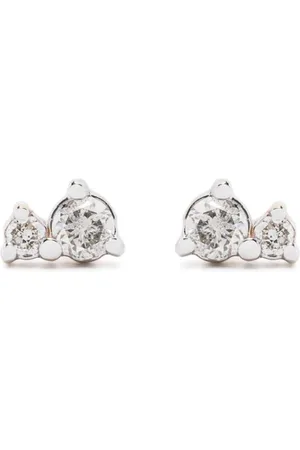 Adina Reyter 14kt Gelbgoldohrstecker mit Diamanten