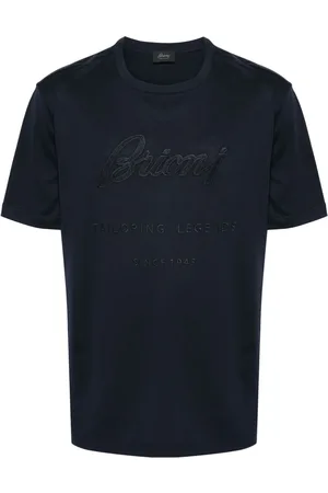 BRIONI T-Shirt mit Logo-Patch
