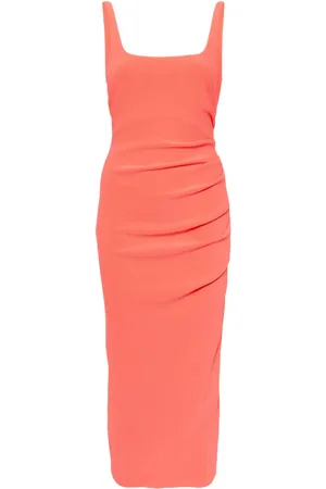 Bec & Bridge Karina Tuck Midikleid aus Krepp
