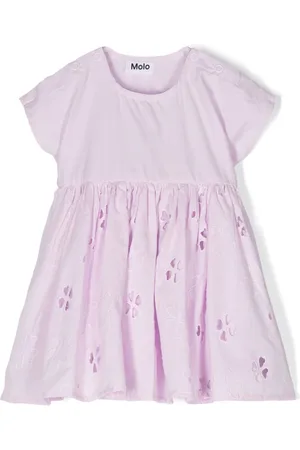 Molo Bio-Baumwoll-Kleid mit Lochstickerei