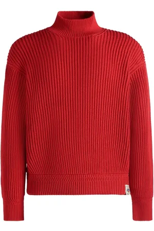 Bally Gerippter Strickpullover mit Stehkragen