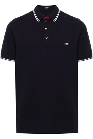 FAY Poloshirt mit gestreiften Rändern