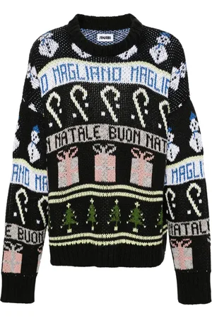 MAGLIANO Jacquard-Pullover mit rundem Ausschnitt