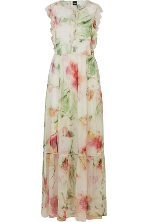 HUGO BOSS Maxikleid mit Blumen-Print