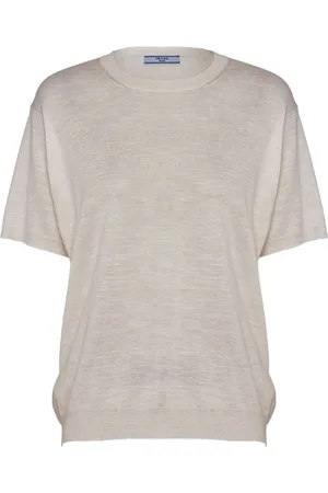 Prada Seidenpullover aus Logo-Jacquard