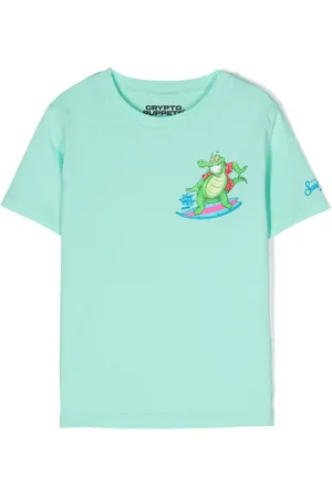 MC2 SAINT BARTH X Crypto Puppets® T-Shirt mit Kroko-Print