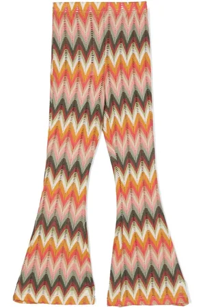 LA STUPENDERIA Ausgestellte Hose mit Zickzackmuster