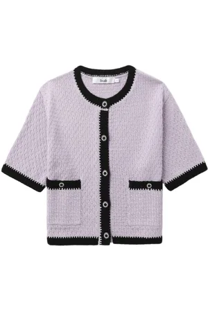 B+AB Cardigan in Pointelle-Strick