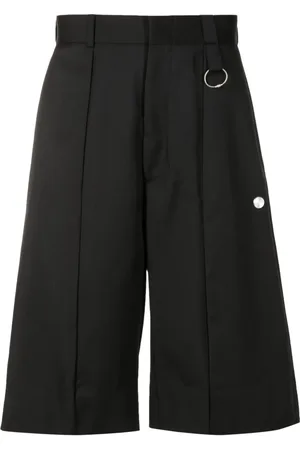 PACE Schurwoll-Shorts mit Logo-Schild