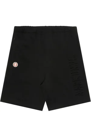 A Bathing Ape Stretchbund-Shorts mit Logo-Prägung