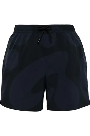 ALPHA Popir Segelshorts mit abstraktem Print