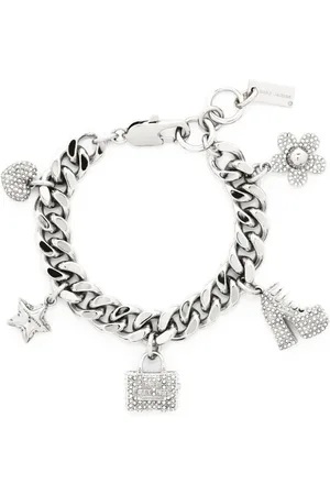 Marc Jacobs Kristallverziertes Armband mit Anhänger