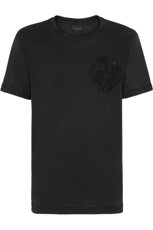 BILLIONAIRE T-Shirt mit Löwenstickerei