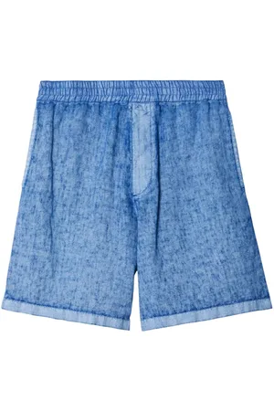 Burberry Leinenshorts mit Equestrian Knight-Applikation