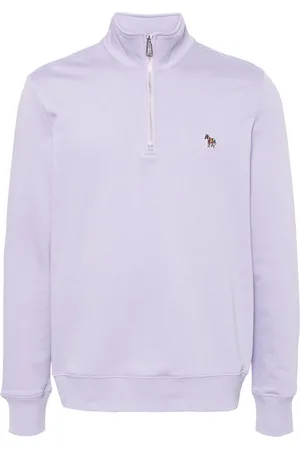 Paul Smith Half-Zip-Sweatshirt mit Zebra-Patch