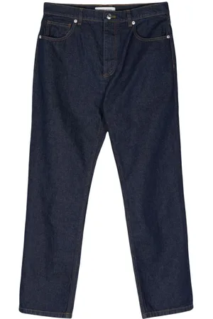 Maison Kitsuné Halbhohe Straight-Leg-Hose
