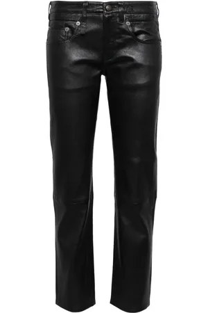 R13 Boy Straight Lederhose