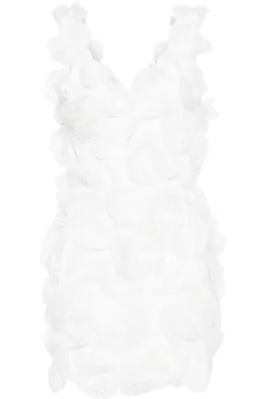 Cynthia Rowley Midikleid mit Spitzenapplikation