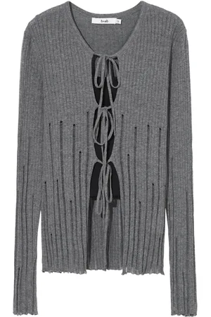 B+AB Cardigan im Distressed-Look