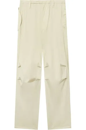 Auralee Satinhose mit geradem Bein