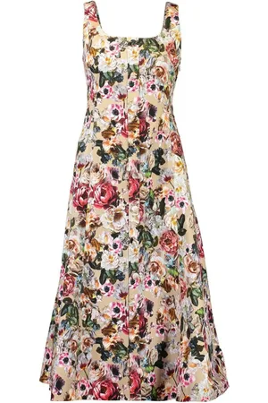 ADAM LIPPES Amelia Kleid mit Blumen-Print