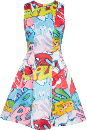 Philipp Plein Bombing Graffiti Minikleid