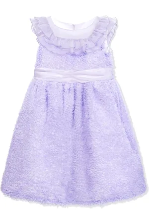 Marchesa Notte Gerüschtes Kleid aus Seiden-Georgette