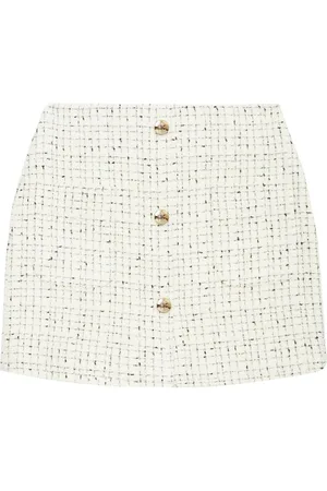 ANINE BING Mateo Tweed-Minirock