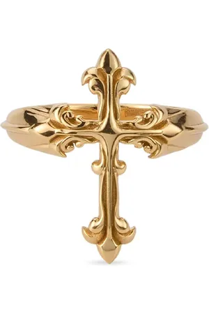 EMANUELE BICOCCHI Statement-Ring mit Lilienkreuz