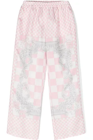 VERSACE Seidenhose mit Barocco-Print