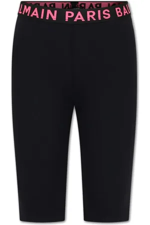 Balmain Jersey-Leggings mit Logo-Bund