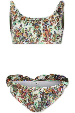 Etro Geraffter Bikini mit Paisley-Print
