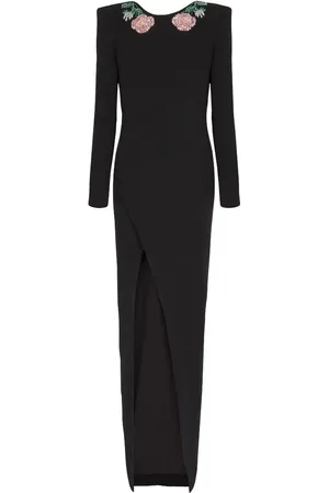 Balmain Rückenfreies Abendkleid mit Pailletten