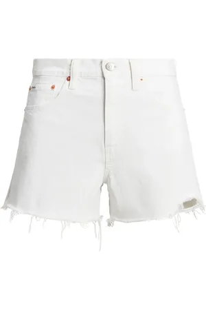 Ralph Lauren Ausgefranste Jeans-Shorts