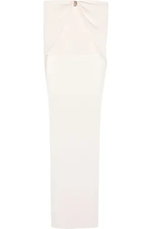 BLUMARINE Geraffter Maxirock mit hohem Bund