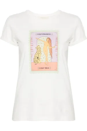 Twin-Set T-Shirt mit Logo-Stickerei