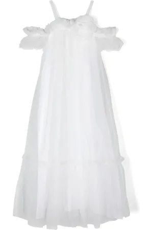 ERMANNO SCERVINO Kleid aus Tüll mit Blumenapplikation