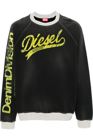 Diesel S-Roxt Sweatshirt mit geflocktem Logo