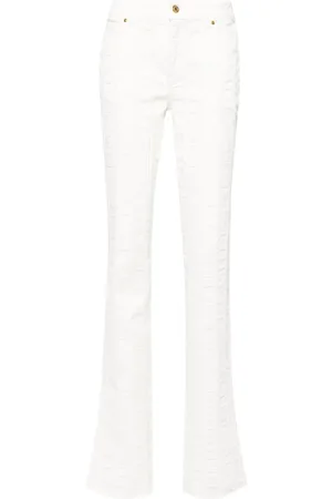 BLUMARINE Halbhohe Straight-Leg-Jeans