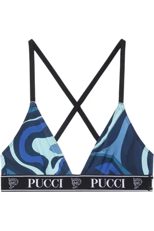 Puccini 3er-Set BHs mit Logo-Print