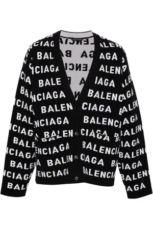 Balenciaga Intarsien-Cardigan mit V-Ausschnitt