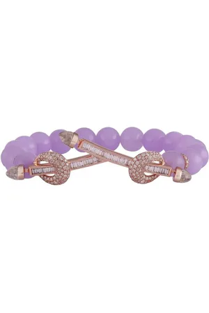 Ananya 18kt Alma Gelbgoldarmband mit Diamant und Quarz