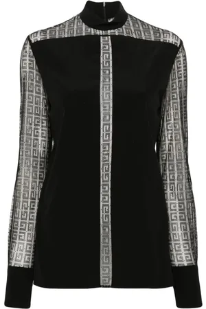 Givenchy Seidenbluse mit 4G-Muster
