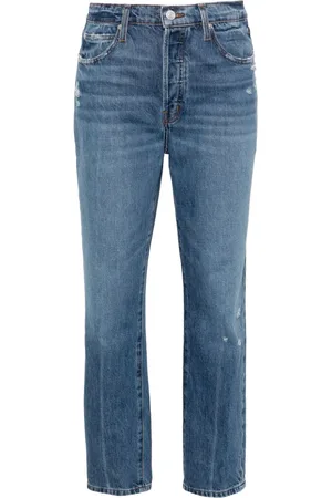 Frame Halbhohe Boyfriend-Jeans